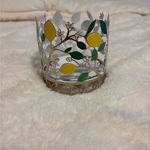 Lemon Tree Metal Candle Holder